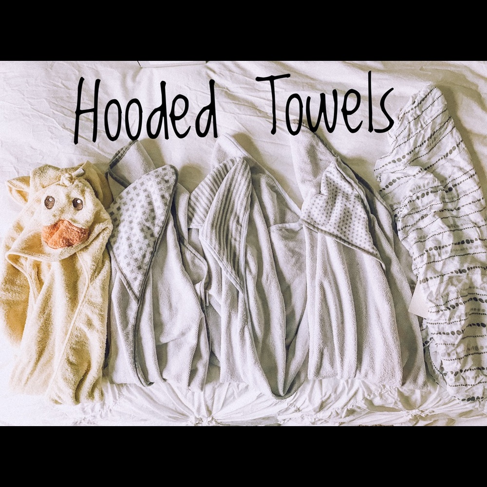 Baby/Toddler Hooded Towel Set and Diaper Pad Cover